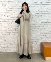スキッパーティアードワンピース