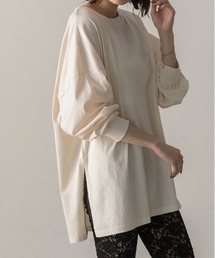 スリット入り ビッグロングTシャツ