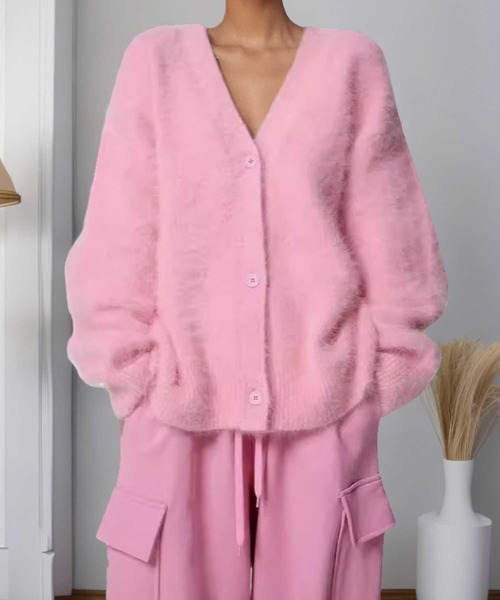 モヘアオーバーサイズカーディガン（カーディガン/ボレロ）｜CADBURY（キャドバリー）