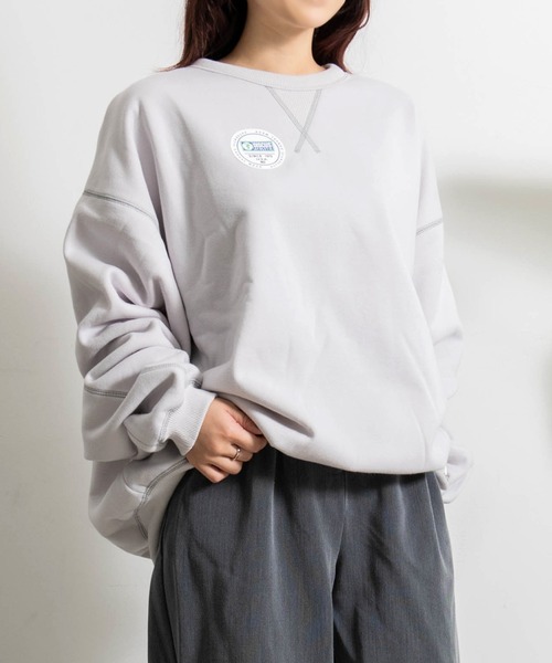 SILVER BULLET(シルバーバレット)の「『DISCUS/ディスカス』シープ起毛ルーズPO【Z】(スウェット・メンズ・ブラック/ネイビー/オフホワイト/ピンク/ライトグレー・XL/L/M)」の1枚目の写真