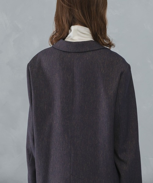 URBAN RESEARCH ROSSO WOMEN(アーバンリサーチ ロッソ)の「ツイードオーバージャケット(その他アウター・レディース・ネイビー/グレー・36/38)」の7枚目の写真