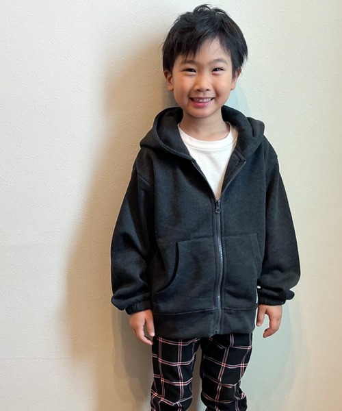 セール】裏起毛 BIG ZIPパーカー フーディー KIDS（パーカー