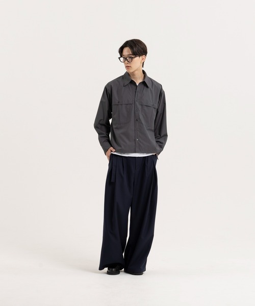 Nanmo.（ナンモ）の「ベルテッドストレートスラックス（スラックス・メンズ・Navy・SMALL/MEDIUM/LARGE）」の4枚目の写真