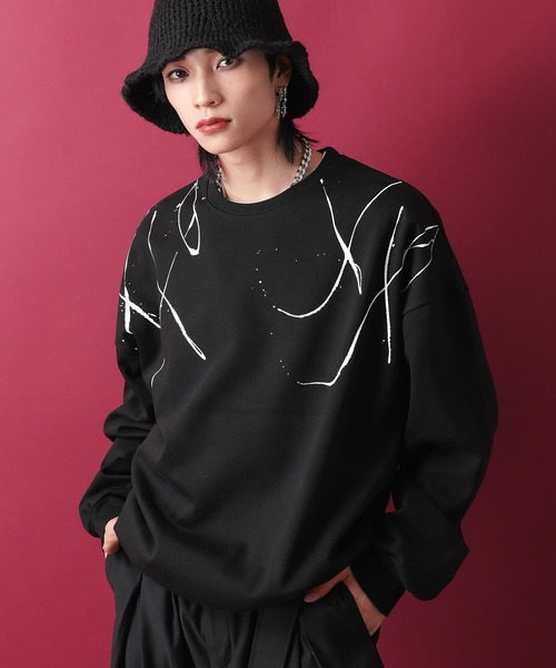 【セール】a.p.o.v. -ankoROCK's select- ペイントスウェットトレーナー / スエット メンズ レディース ユニセックス（スウェット）｜ankoROCK（アンコロック）