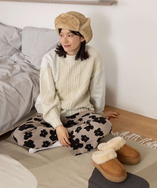 niko and...（ニコアンド）の「リメイク風ドッキングプルオーバー（ニット/セーター・レディース・グレー/チャコール/アイボリー・LARGE/MEDIUM）」の14枚目の写真