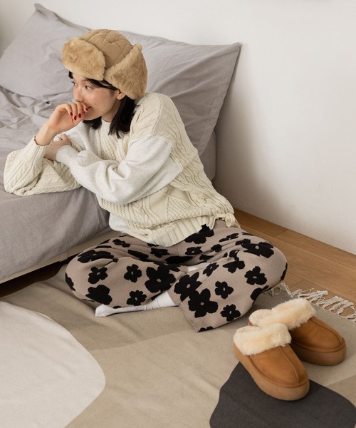 niko and...（ニコアンド）の「リメイク風ドッキングプルオーバー（ニット/セーター・レディース・グレー/チャコール/アイボリー・LARGE/MEDIUM）」の15枚目の写真