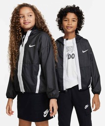 NIKE | ナイキ アウトドア プレー ジュニア オーバーサイズ ウーブン ジャケット / Nike Outdoor Play Big Kids' Oversized Woven Jacket DQ8744-010 Black(ナイロンジャケット)