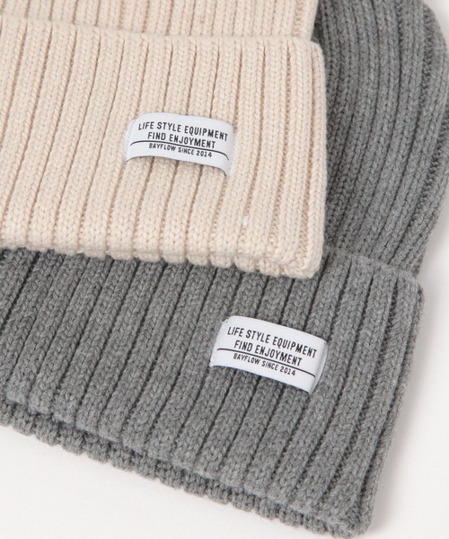 BAYFLOW（ベイフロー）の「アクリルニットワッチ（ニットキャップ/ビーニー・メンズ・ブラック/グレー/オフホワイト/ブラウン/イエロー・FREE）」の8枚目の写真