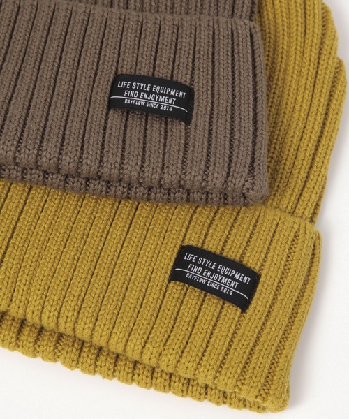 BAYFLOW（ベイフロー）の「アクリルニットワッチ（ニットキャップ/ビーニー・メンズ・ブラック/グレー/オフホワイト/ブラウン/イエロー・FREE）」の7枚目の写真