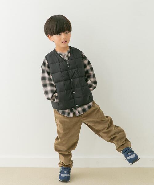 TAION(タイオン)の「TAION V-NECK BUTTON DOWN VEST(KIDS)(その他アウター・キッズ・ライトグレー/ベージュ/ブラック・140/130/120/110)」の7枚目の写真