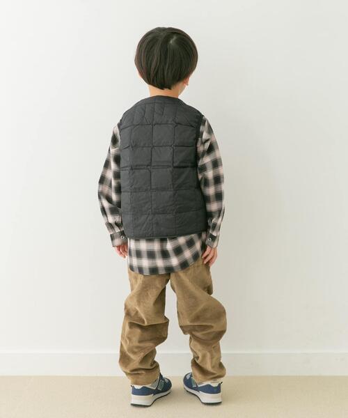 TAION(タイオン)の「TAION V-NECK BUTTON DOWN VEST(KIDS)(その他アウター・キッズ・ライトグレー/ベージュ/ブラック・140/130/120/110)」の8枚目の写真