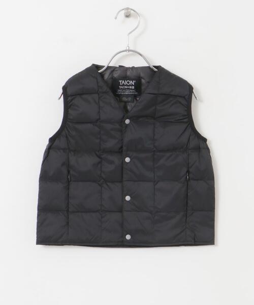 TAION(タイオン)の「TAION V-NECK BUTTON DOWN VEST(KIDS)(その他アウター・キッズ・ライトグレー/ベージュ/ブラック・140/130/120/110)」の9枚目の写真