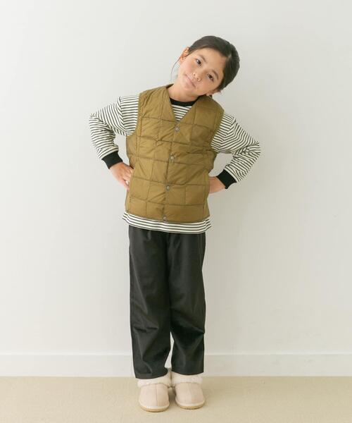 TAION(タイオン)の「TAION V-NECK BUTTON DOWN VEST(KIDS)(その他アウター・キッズ・ライトグレー/ベージュ/ブラック・140/130/120/110)」の14枚目の写真