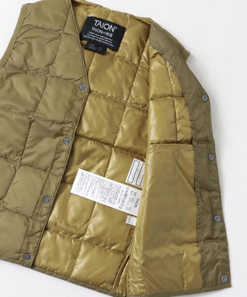 TAION(タイオン)の「TAION V-NECK BUTTON DOWN VEST(KIDS)(その他アウター・キッズ・ライトグレー/ベージュ/ブラック・140/130/120/110)」の19枚目の写真