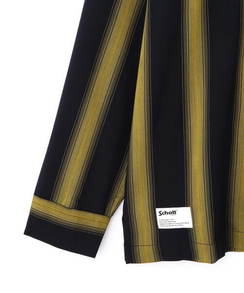 セール】Schott/ショット/STRIPE LS SHIRT/ストライプシャツ（シャツ