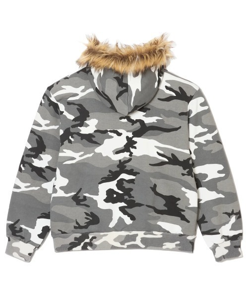 AFB（エーエフビー）の「AFB/エーエフビー/FUR ZIP HOODIE（パーカー・メンズ・グレー・M/L）」の3枚目の写真