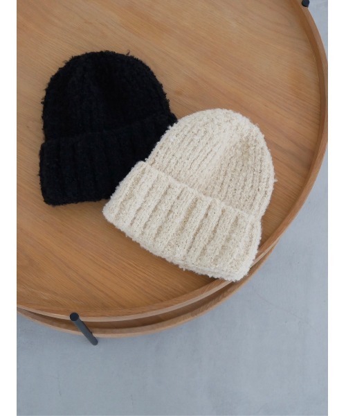 TRUNC(トランクエイティーエイト)の「Soft Knit Beanie(ニットキャップ/ビーニー・レディース・ブラック/ベージュ/グレー・FREE)」の10枚目の写真
