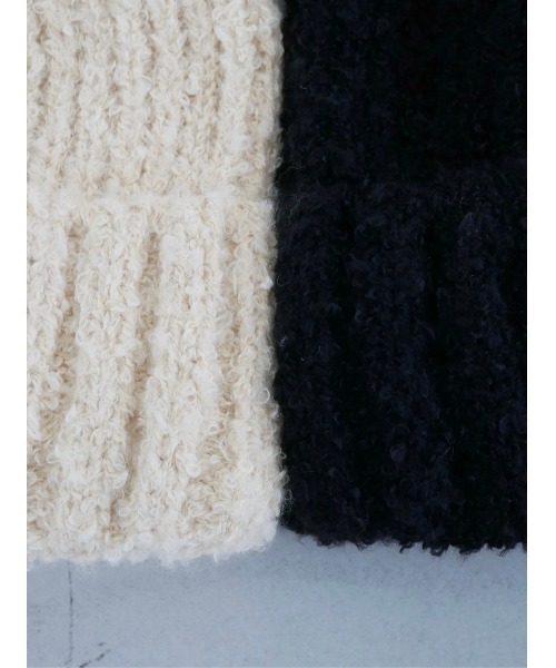 TRUNC(トランクエイティーエイト)の「Soft Knit Beanie(ニットキャップ/ビーニー・レディース・ブラック/ベージュ/グレー・FREE)」の12枚目の写真