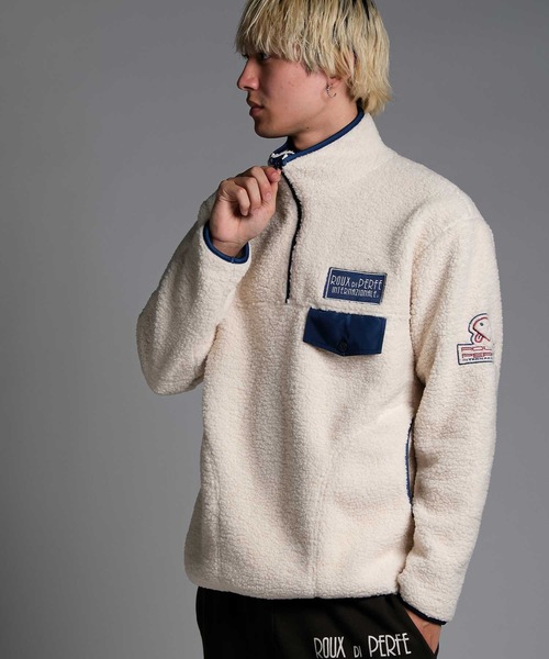 ルゥディパフィーインターナショナル（ROUX DI PERFE INTERNAZIONALE）/【日本製】ボアハーフジップブルゾン セール】[ROUXDI PERFE ルゥディパフィー]日本製ボアハーフジップ