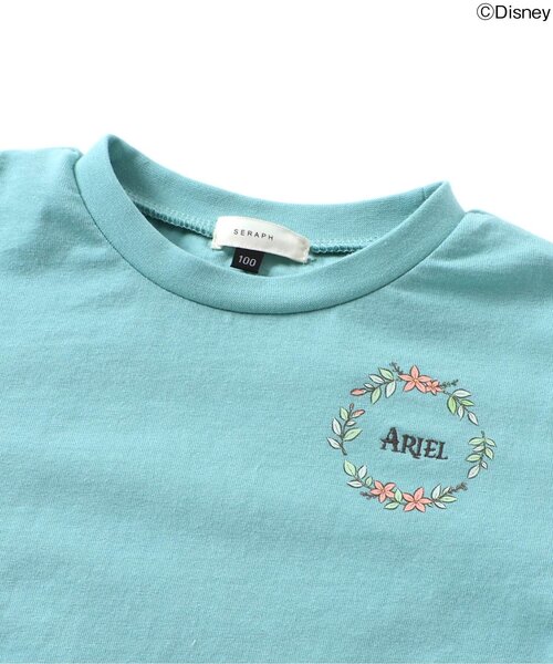 セール】ディズニーキャラクター/プリンセス 袖モチーフTシャツ