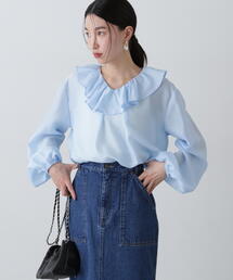 「N.（N. Natural Beauty Basic）」 長袖ブラウス MEDIUM ブルー系その他 レディース N.Natural Beauty Basic 「N.（N. Natural Basic）」 長袖