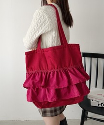 CLEA（クレア）の「【A4サイズ対応】2wayフリルトートバッグ（トートバッグ）」