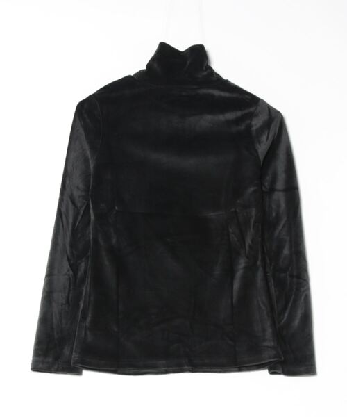 STYLEBLOCK（スタイルブロック）の「ベロア調タートルネックトップス（Tシャツ/カットソー・レディース・ダークグレー/ピンク/ブラック・FREE）」の4枚目の写真