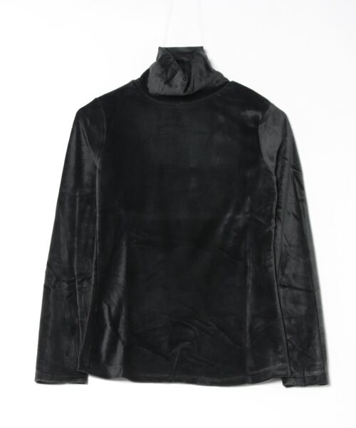 STYLEBLOCK（スタイルブロック）の「ベロア調タートルネックトップス（Tシャツ/カットソー・レディース・ダークグレー/ピンク/ブラック・FREE）」の5枚目の写真