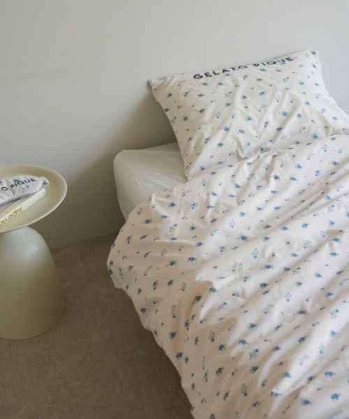 gelato pique Sleep（ジェラートピケスリープ）の「【Sleep】バリエーションプリント2点セット（シングル）（寝具・レディース・ブルー/アイボリー/ピンク・SMALL）」の5枚目の写真