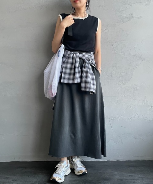 新品未使用スカート　Layered side open skirt 現行品 アシンメトリースカート S074 | Ziris