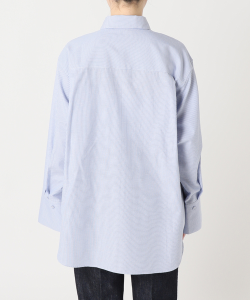 Simplicite（サンプリシテ）の「ポプリンワイドスリーブメッセージシャツ（シャツ/ブラウス・レディース・スカイブルー/ピンク/ホワイト・FREE）」の21枚目の写真