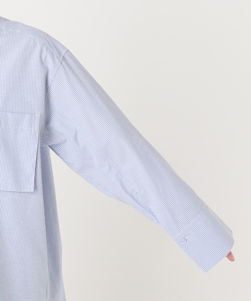 Simplicite（サンプリシテ）の「ポプリンワイドスリーブメッセージシャツ（シャツ/ブラウス・レディース・スカイブルー/ピンク/ホワイト・FREE）」の18枚目の写真