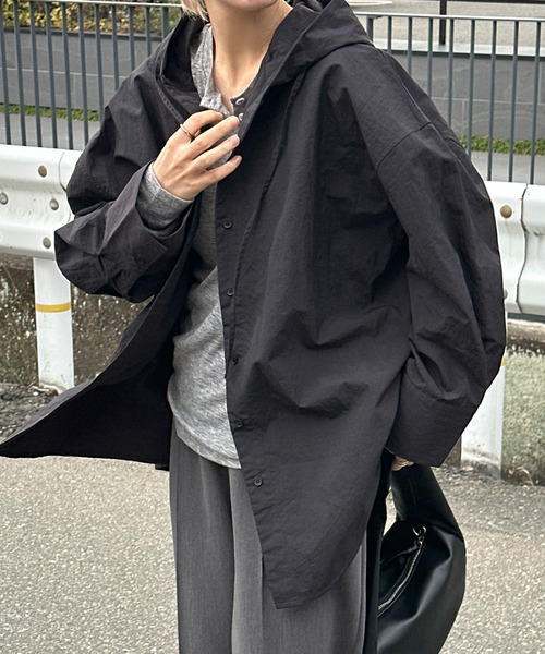 フード付きナイロンシャツ（シャツ/ブラウス）｜select MOCA（セレクト