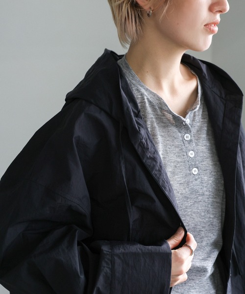 select moca フード付きナイロンシャツ　新品タグ付き未使用　完売品 フード付きナイロンシャツ – SELECT MOCA