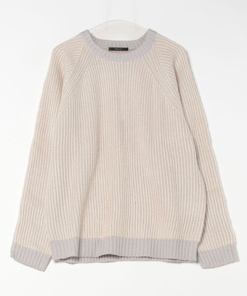 Bling Leads（ブリングリーズ）の「Z)【BLINGLEADS】724802 モヘアタッチクルーネック ニットセーター（ニット/セーター・メンズ・アイボリー/オリーブ/ブラック/グレー/オレンジ・MEDIUM/LARGE/X-LARGE）」の11枚目の写真