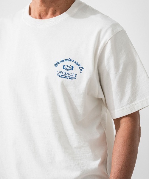 OFFSHORE(オフショア)の「【コラボ企画】OSxWEEKEND(ER) TEE/オフショア×ウィークエンダーティ(Tシャツ/カットソー・メンズ・ブラック/ホワイト・XL/L/M/S)」の9枚目の写真
