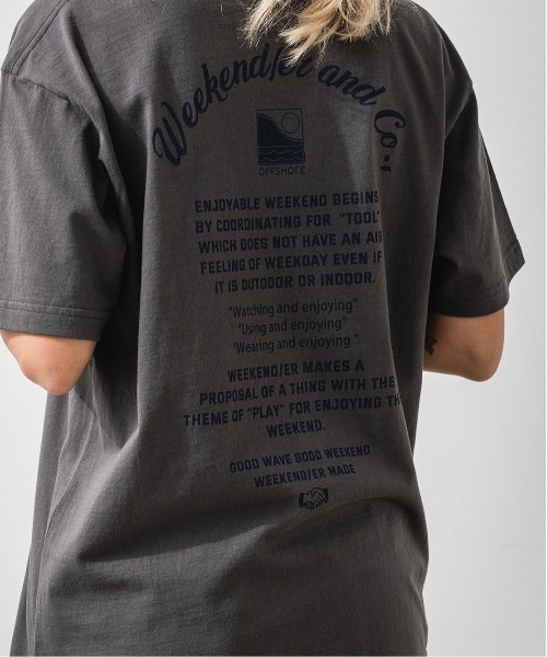 OFFSHORE(オフショア)の「【コラボ企画】OSxWEEKEND(ER) TEE/オフショア×ウィークエンダーティ(Tシャツ/カットソー・メンズ・ブラック/ホワイト・XL/L/M/S)」の11枚目の写真