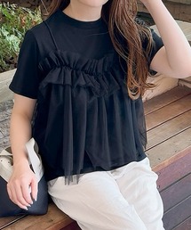 RANAN | チュールビスチェドッキングＴシャツ(Tシャツ/カットソー)