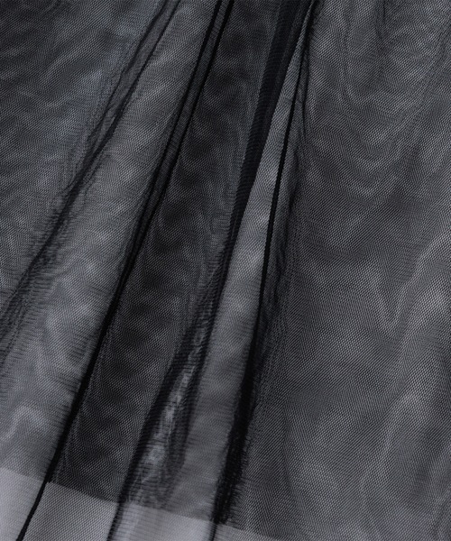 RANAN（ラナン）の「チュールビスチェドッキングＴシャツ（Tシャツ/カットソー・レディース・ホワイト×ブラック/ホワイト×グレー/チャコールグレー×ブラック/ブラック・LL/L/M）」の13枚目の写真