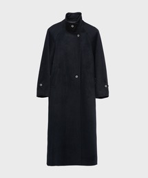 【STUDIOUS/ステュディオス】Stand Collar Wool Coat/スタンドカラーウールコート