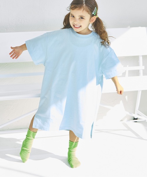 pairmanon(ペアマノン)の「【綿100%】バックプリントTシャツワンピース(ワンピース・キッズ・ブルー/パープル/ピンク/ピンク系その他・130/90/100/140/150/120/110)」の11枚目の写真