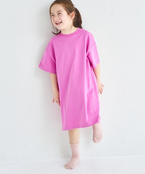 pairmanon(ペアマノン)の「【綿100%】バックプリントTシャツワンピース(ワンピース・キッズ・ブルー/パープル/ピンク/ピンク系その他・130/90/100/140/150/120/110)」の15枚目の写真