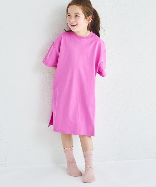 pairmanon(ペアマノン)の「【綿100%】バックプリントTシャツワンピース(ワンピース・キッズ・ブルー/パープル/ピンク/ピンク系その他・130/90/100/140/150/120/110)」の16枚目の写真