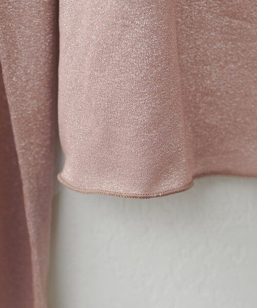 natural couture(ナチュラルクチュール)の「ラメシアーシンプルロンT(Tシャツ/カットソー・レディース・ピンクベージュ/シルバー/ブラウン・FREE)」の18枚目の写真