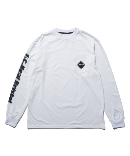 F.C.Real Bristol（エフシーレアルブリストル）の「BLURRED LOGO L/S TEAM POCKET TEE（Tシャツ/カットソー・メンズ・グリーン/ホワイト/ネイビー/ブラック・X-LARGE/SMALL/MEDIUM/LARGE）」の2枚目の写真