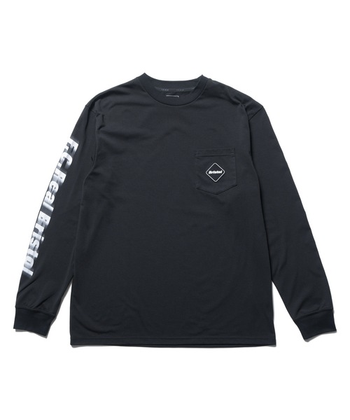 F.C.Real Bristol（エフシーレアルブリストル）の「BLURRED LOGO L/S TEAM POCKET TEE（Tシャツ/カットソー・メンズ・グリーン/ホワイト/ネイビー/ブラック・X-LARGE/SMALL/MEDIUM/LARGE）」の3枚目の写真