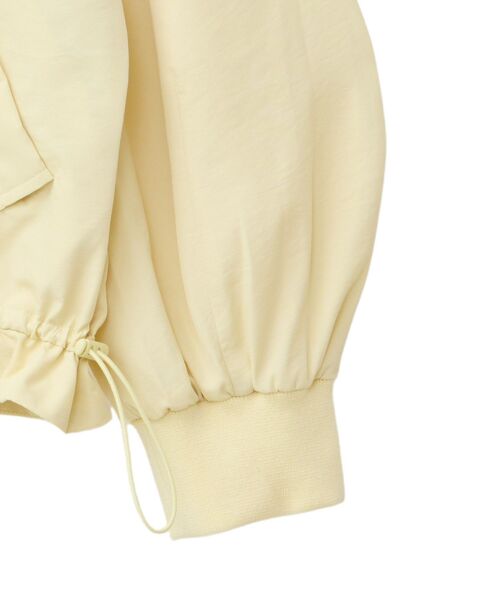 Green　Parks（グリーンパークス）の「撥水加工　スタンドドロストブルゾン（ブルゾン・レディース・アイボリー/カーキ/イエロー・FREE）」の9枚目の写真