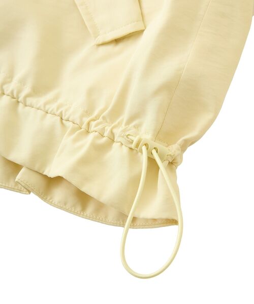 Green　Parks（グリーンパークス）の「撥水加工　スタンドドロストブルゾン（ブルゾン・レディース・アイボリー/カーキ/イエロー・FREE）」の11枚目の写真