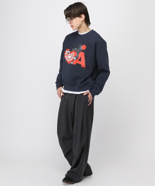 トレーナー スウェット 「UNISEX」Romane×ALAND／MOGRYプルオーバー（裏起毛） レディース メンズ UNISEX】Romane×ALAND／MOGRYプルオーバー（裏起毛