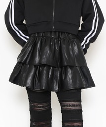PUNYUS | 合皮ティアードミニスカート(スカート)